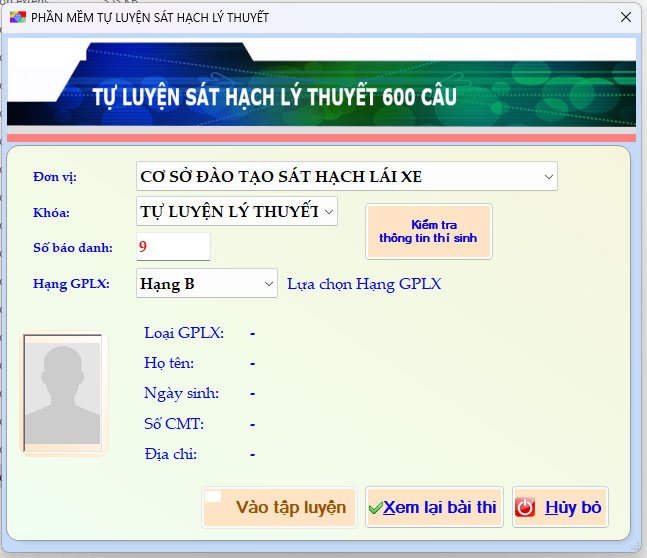 download phần mềm 600 câu lý thuyết