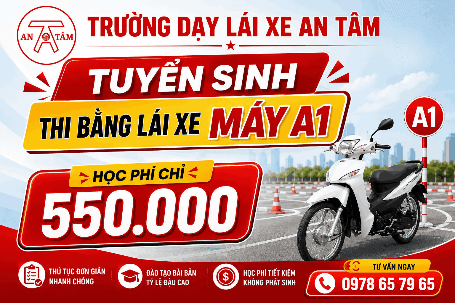 thi bằng lái xe máy a1
